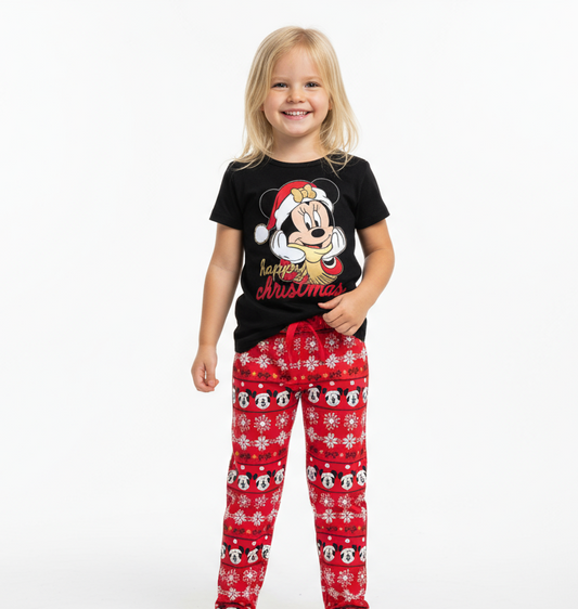 Pijama bebe niña negra roja navidad navideño Minnie D3-MI-676B 590490