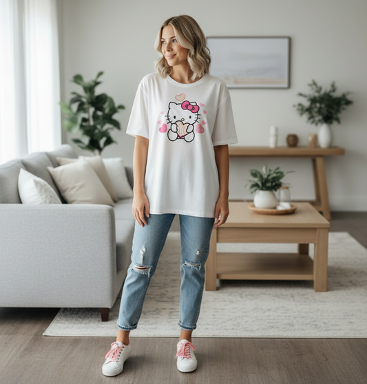 Camisa dama mujer blanca Hello Kitty H1-HK-124C