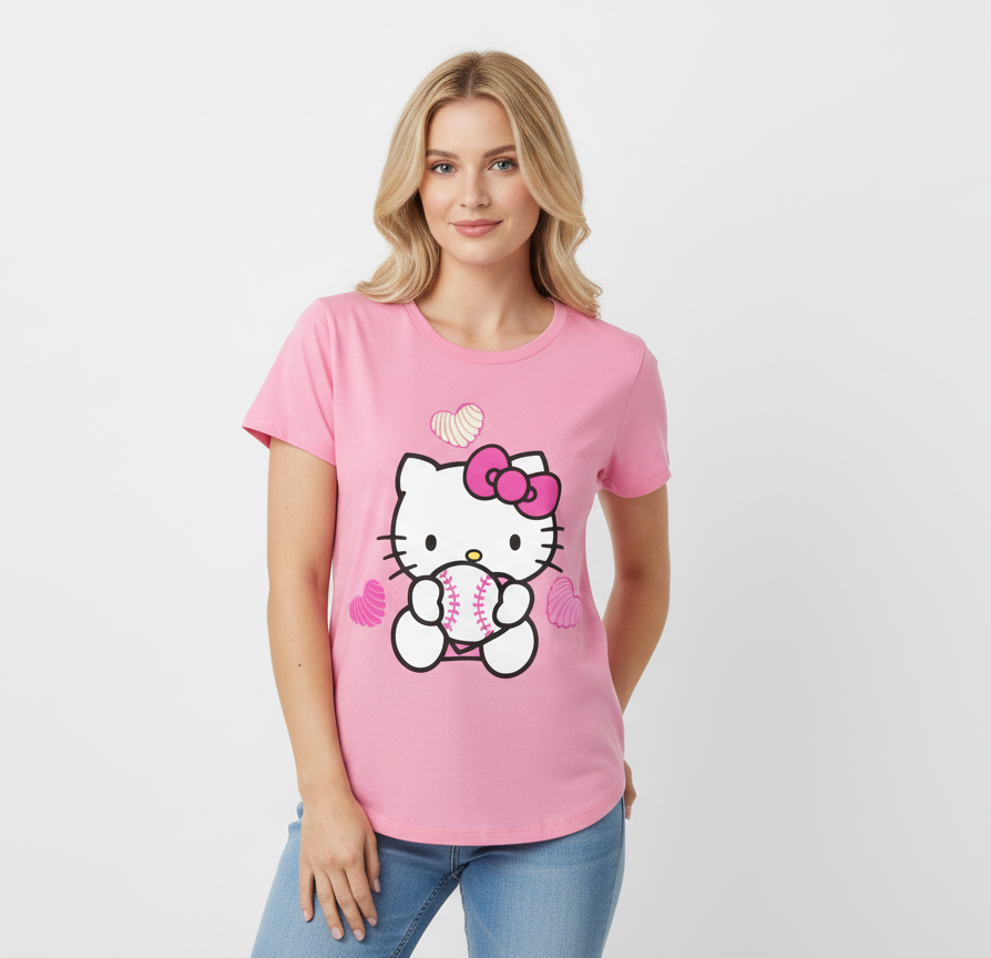 Camisa dama mujer rosada Hello Kitty H1-HK-124C