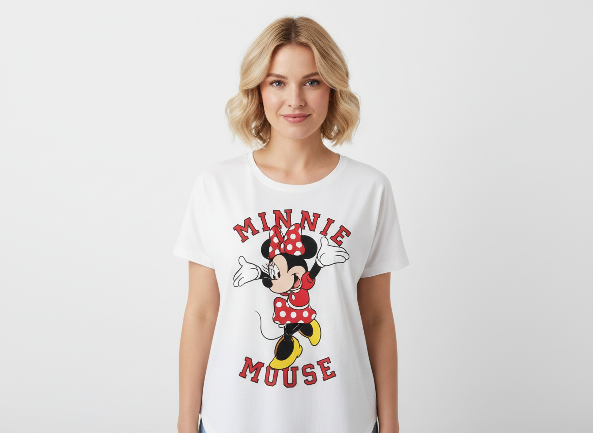 Camisa dama mujer blanca Minnie B1-AD-3327C disney