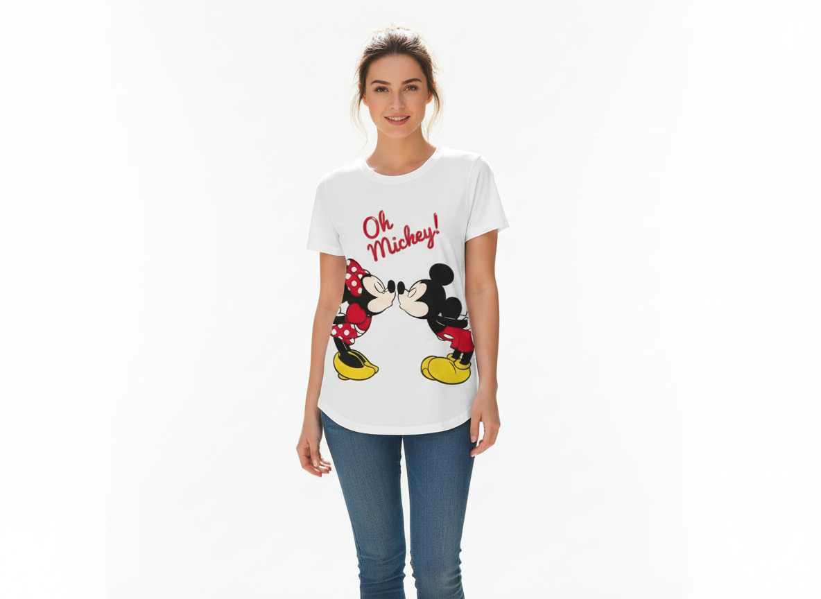 Camisa dama mujer blanca Mickey B1-AD-3319C
