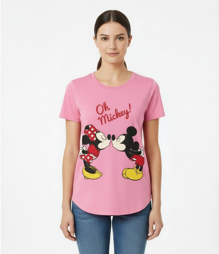 Camisa dama mujer rosada Mickey B1-AD-3319C