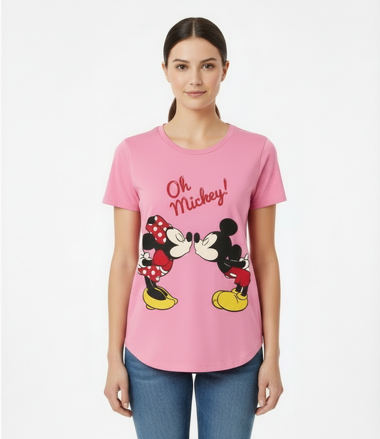 Camisa dama mujer rosada Mickey B1-AD-3319C