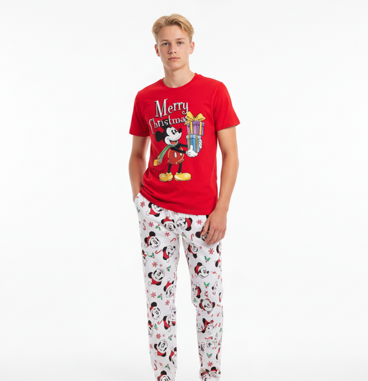 Pijama niño roja navidad navideño Mickey Merry Cristhmas B3-AD-T111G 590490