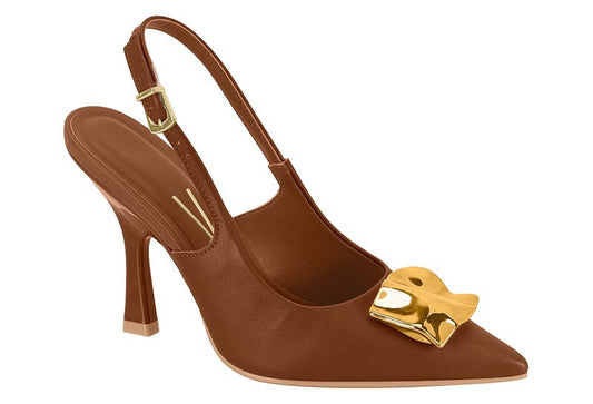 Zapato dama tacon mujer Vizzano Pelica Moca café 7286