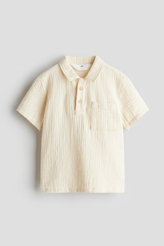 Camisa beige formal niño H&M 1291408001
