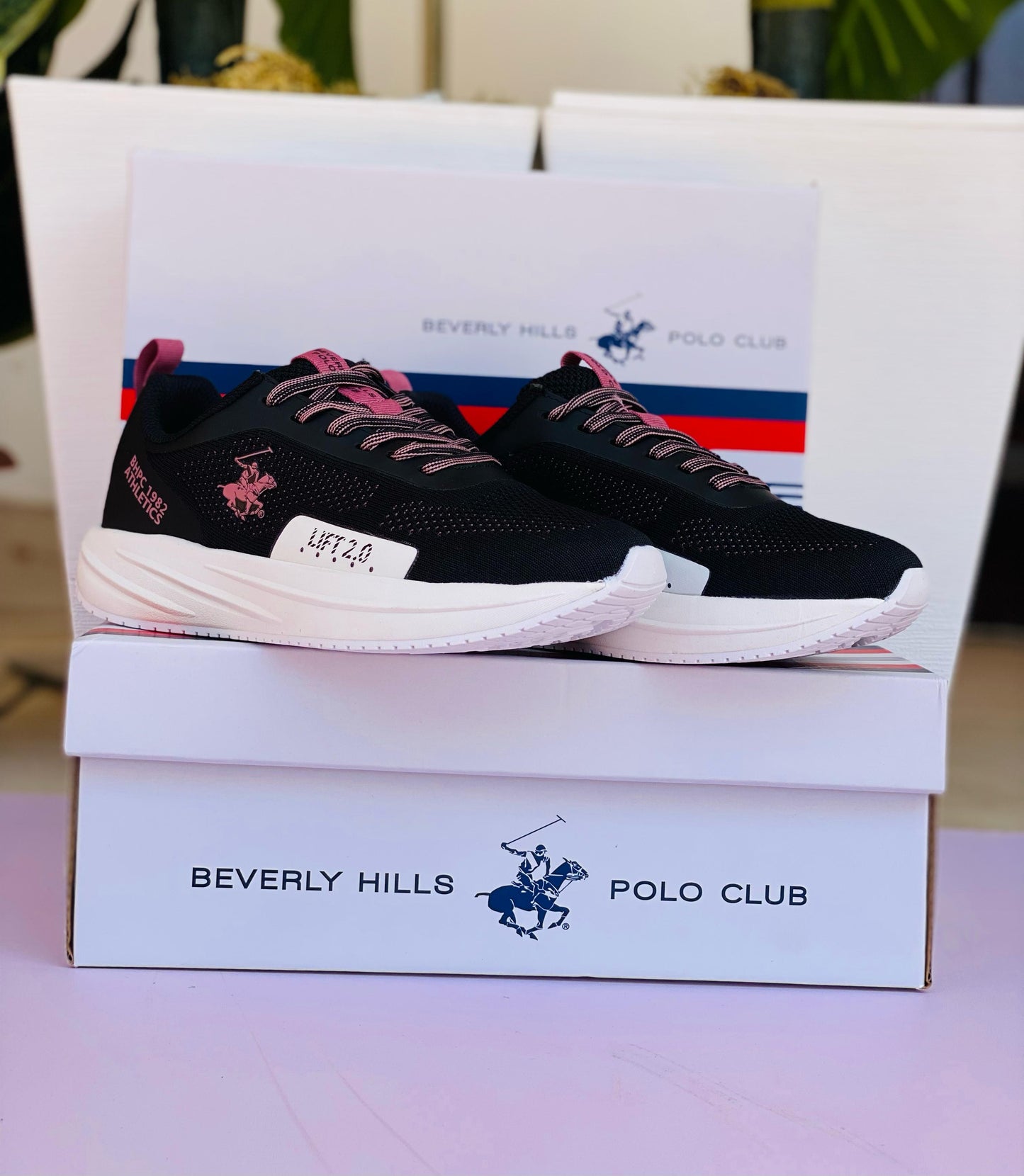 Tenis Polo club para mujer negro LIFT 2-BL-26-B