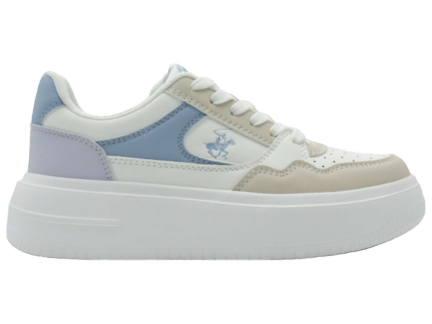Tenis Polo Club dama mujer blanco azul LORAINE-WHAZ-W7-A 14901290