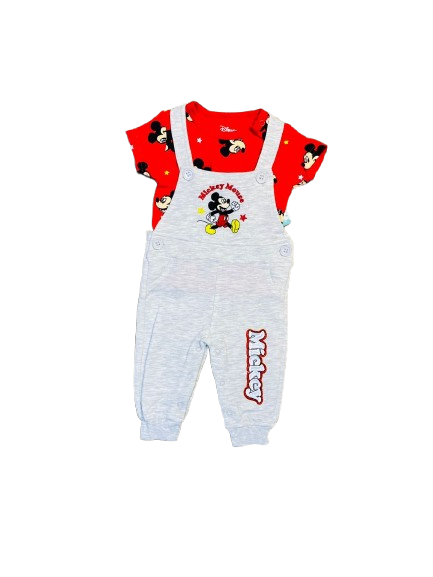 Set Overall 2 piezas mickey bebé niño