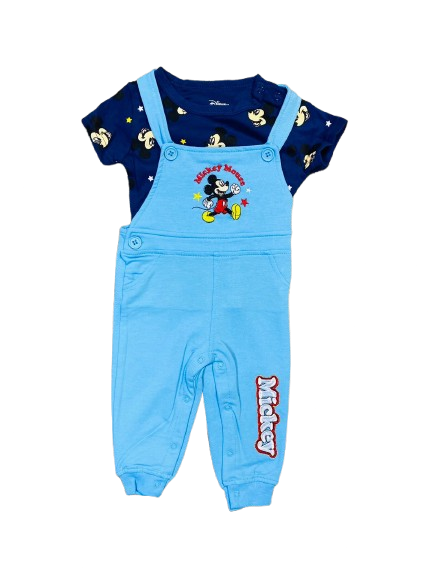Set Overall 2 piezas mickey bebé niño