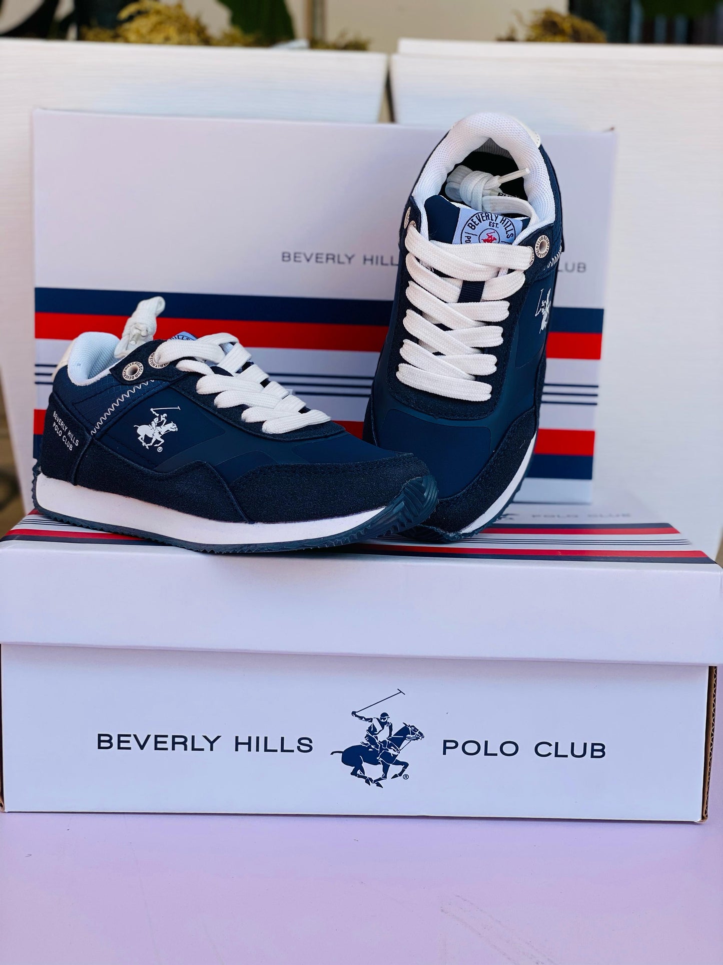 Tenis polo club para niño azul SAMMY-NV-K5
