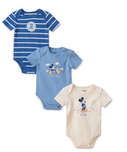 Set 3 mamelucos mickey bestie St Jacks Niño 0050061501