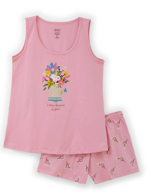 Pijama juvenil dama adulto Snoopy St Jacks 4080111802
