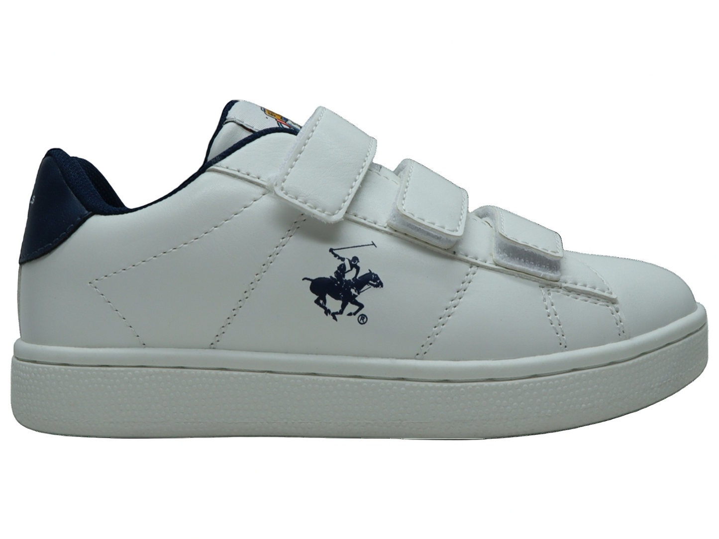 Tenis Polo Club bebe niño blanco velcro ROYAL-WHNV-T7 14901290