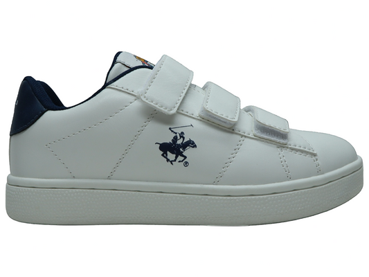 Tenis Polo Club bebe niño blanco velcro ROYAL-WHNV-T7 14901290