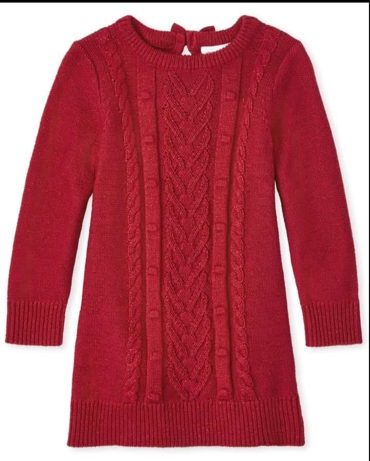 Vestido rojo sueter Childrens Place 25734128