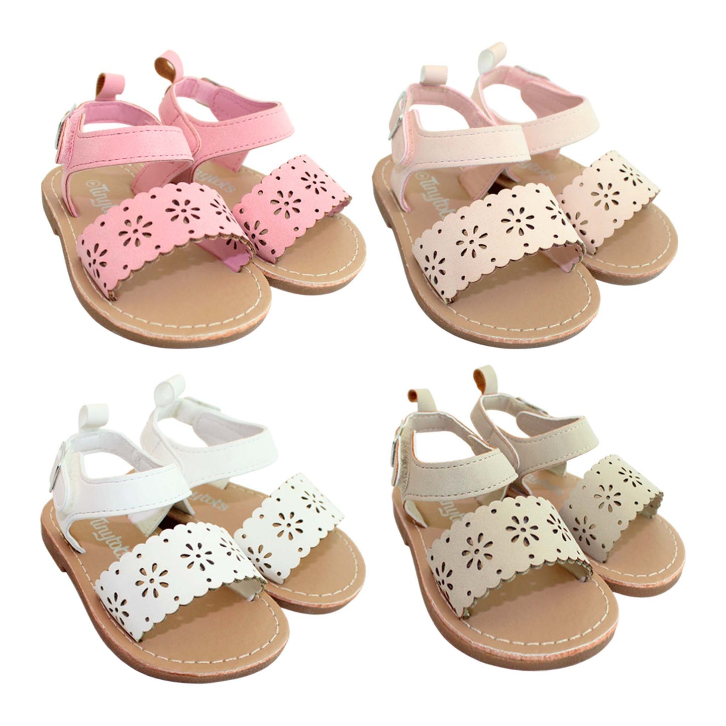 Sandalias café bebe niña Tinytots TGHSF1061-ICC