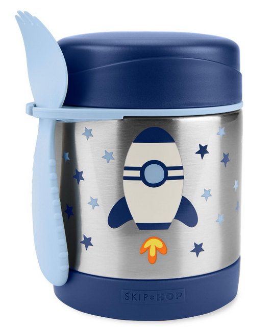 Termo contenedor térmico Skip Hop cohete con tenedor