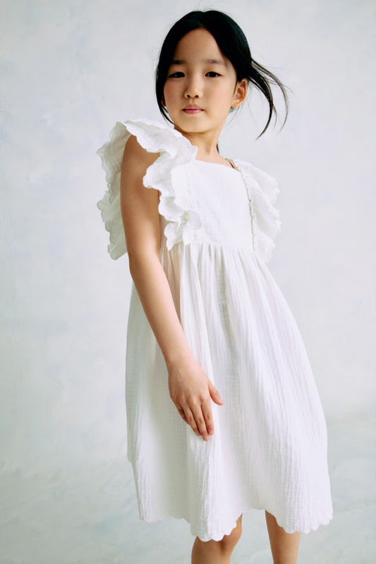 Vestido Blanco niña H&M adorable