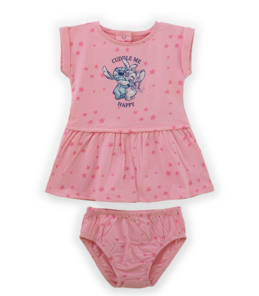 Vestido para bebe niña Stitch abrazo St. Jack's 0190011801