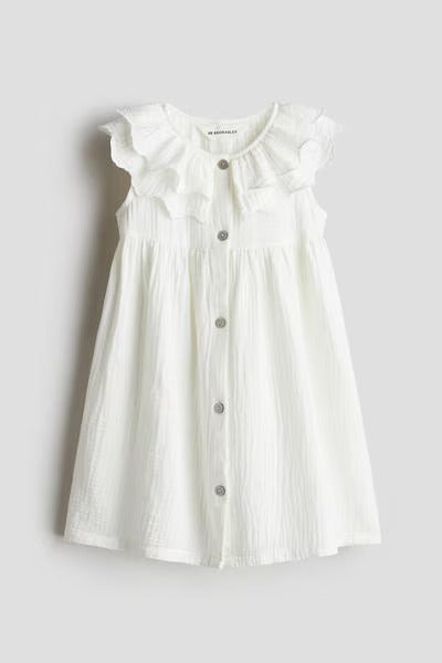 Vestido blanco niña H&M adorable