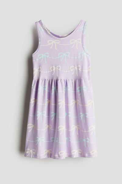 Vestido morado H&M niña chongos