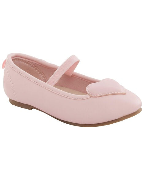 Zapatillas rosadas corazon  Carters  niña
