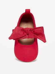 Zapatillas rojas bebé chongo old navy niña