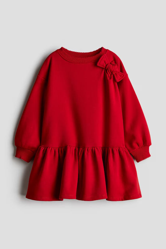 Vestido rojo chongo H&M niña 40597232