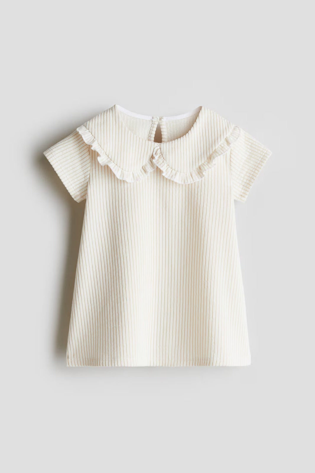 Vestido Beige rayas niña H&M 1293602002
