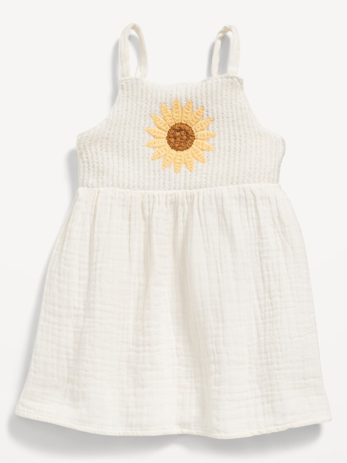 Vestido bebe niña sol amarillo old navy