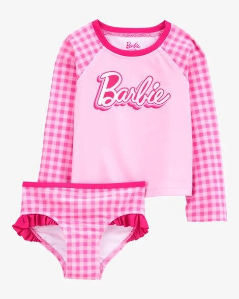 Traje de baño niña Barbie rosado Carter's