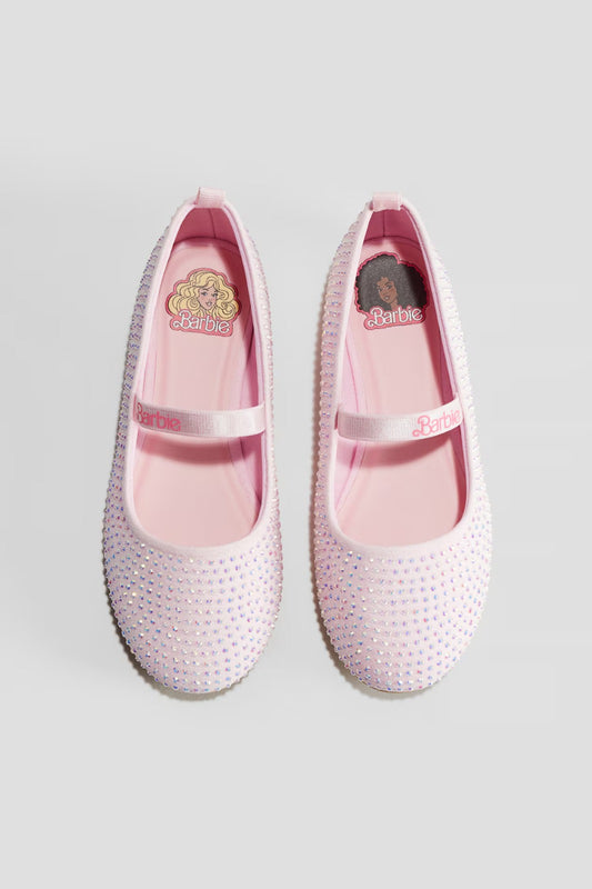 Zapatillas rosados glitter barbie H&M