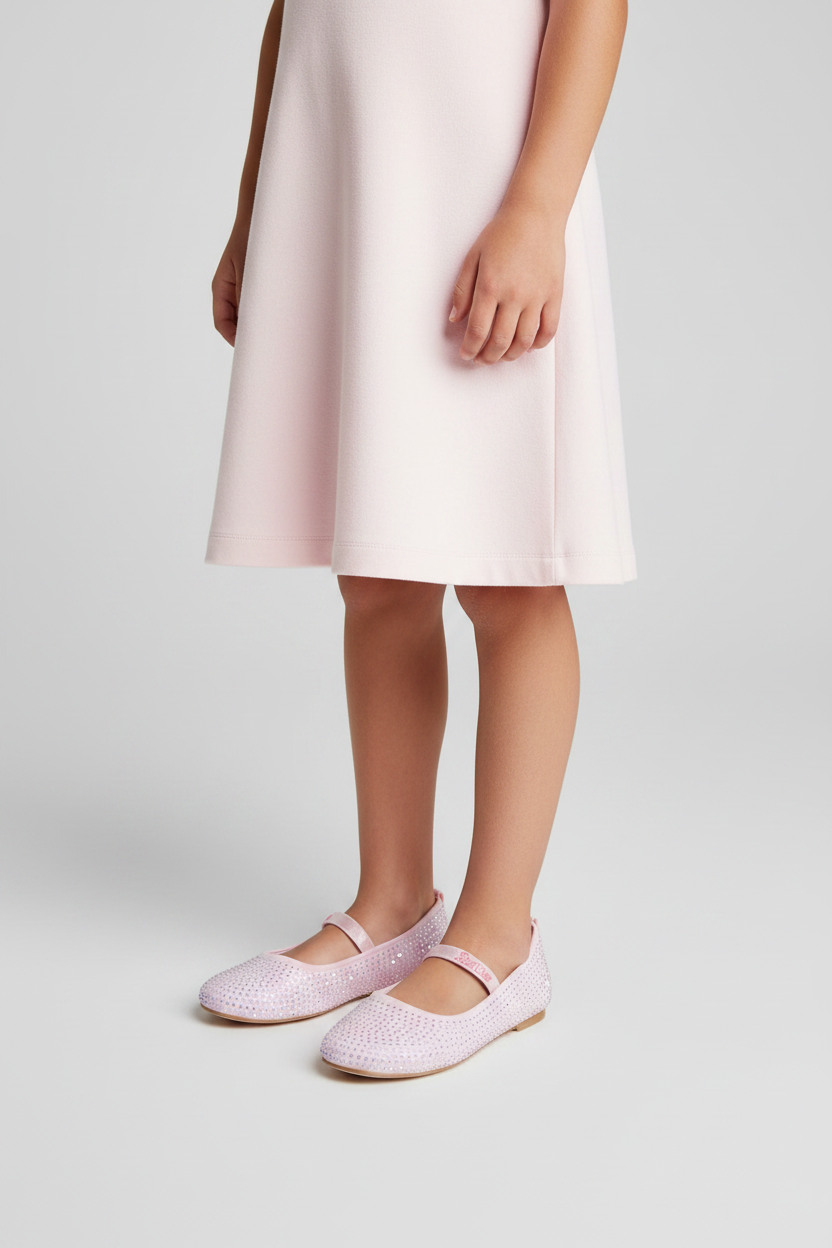 Zapatillas rosados glitter barbie H&M