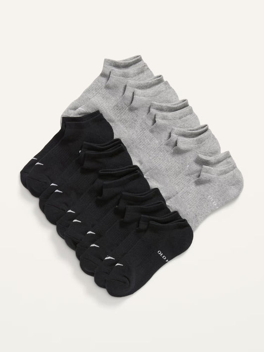Set 10 pares calcetines niño gris negro Old Navy