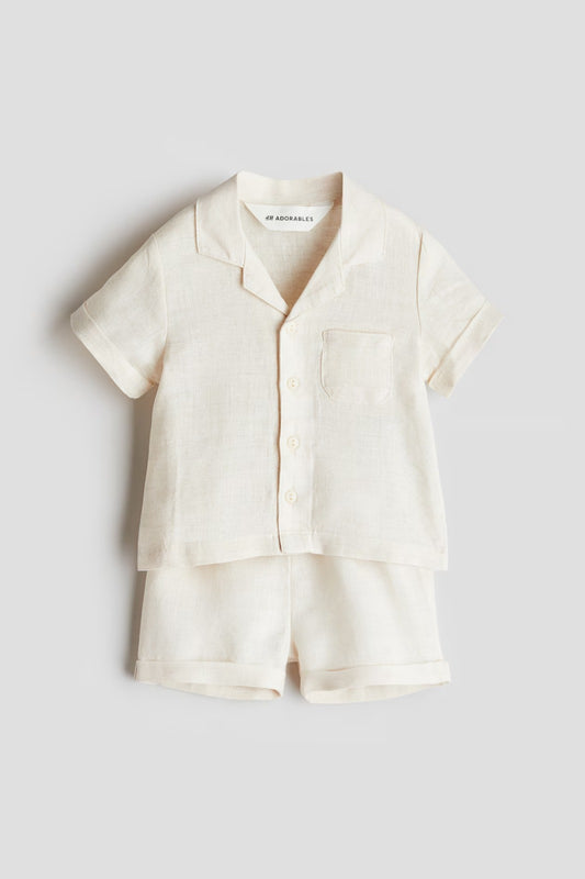 Set conjunto beige niño H&M adorables 1260984