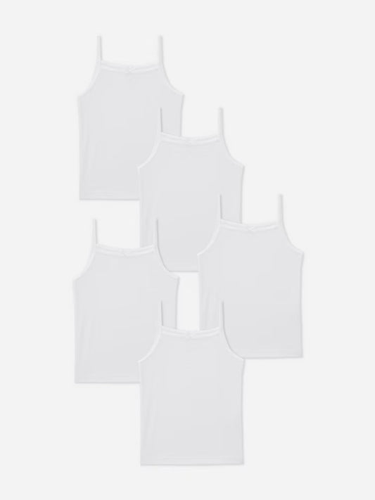 Set 5 camisas blancas centro niña Primark