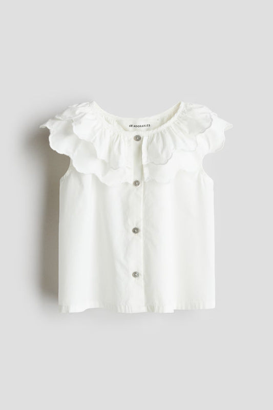Camisa blanca revuelos adorables 1275732