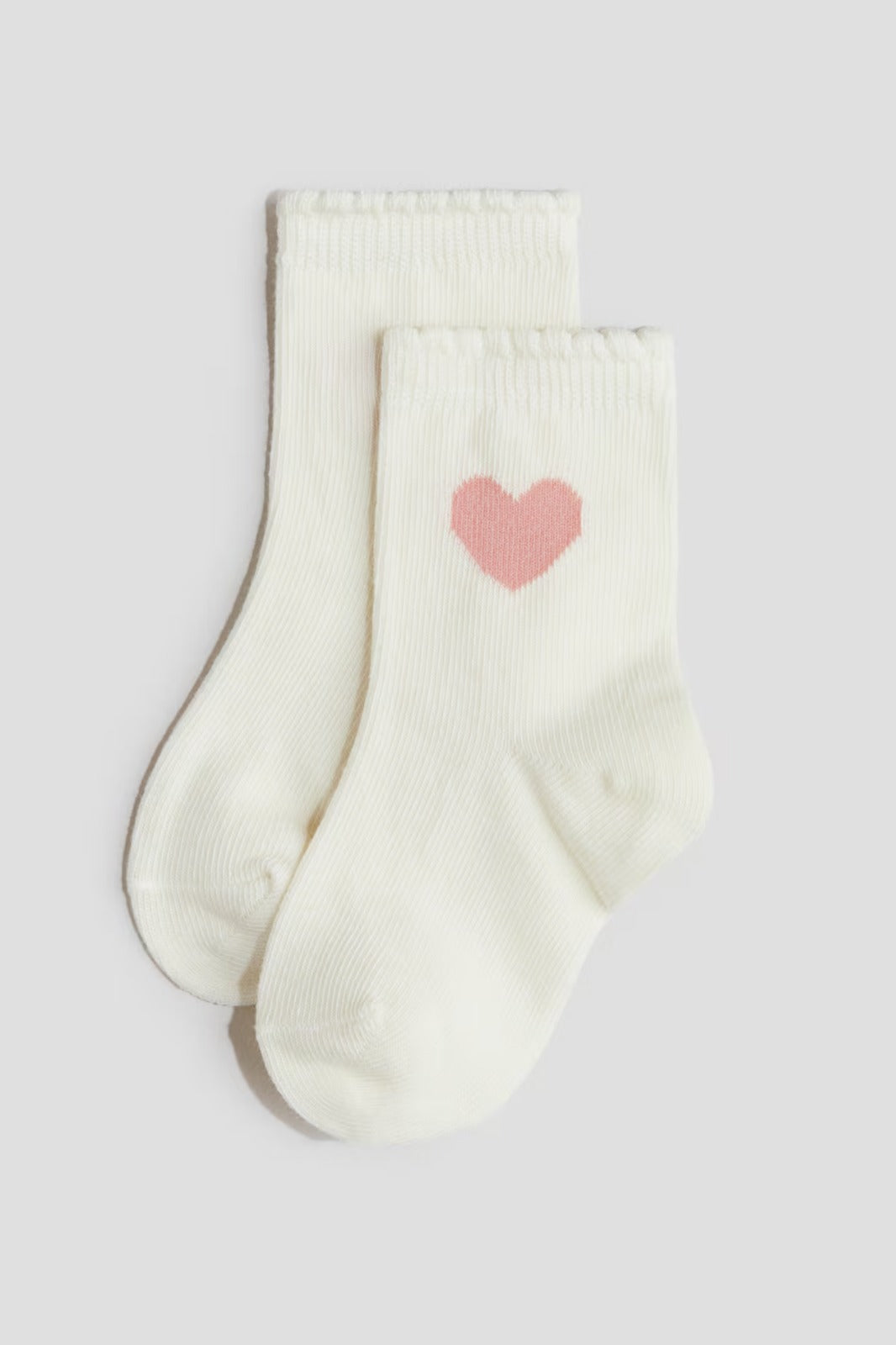Set 4 paquete calcetines corazones bebe niña H&M