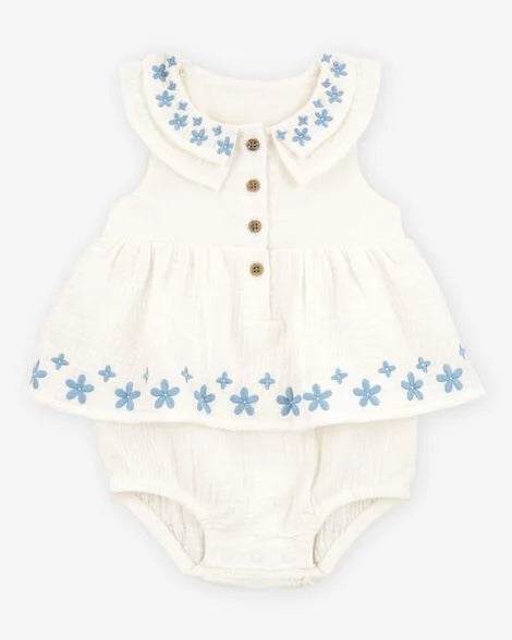Vestido mameluco blanco Carters 1S428610