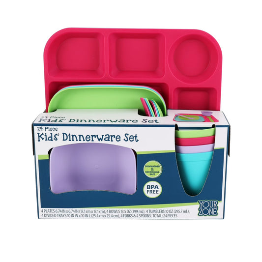 Set 24 piezas platos vasos  alimentación comida niño niña Munckin colores accesorios