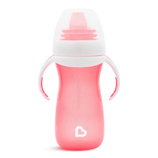 Vaso termo biberon entrenador bebe niña salmón 10oz Munckin
