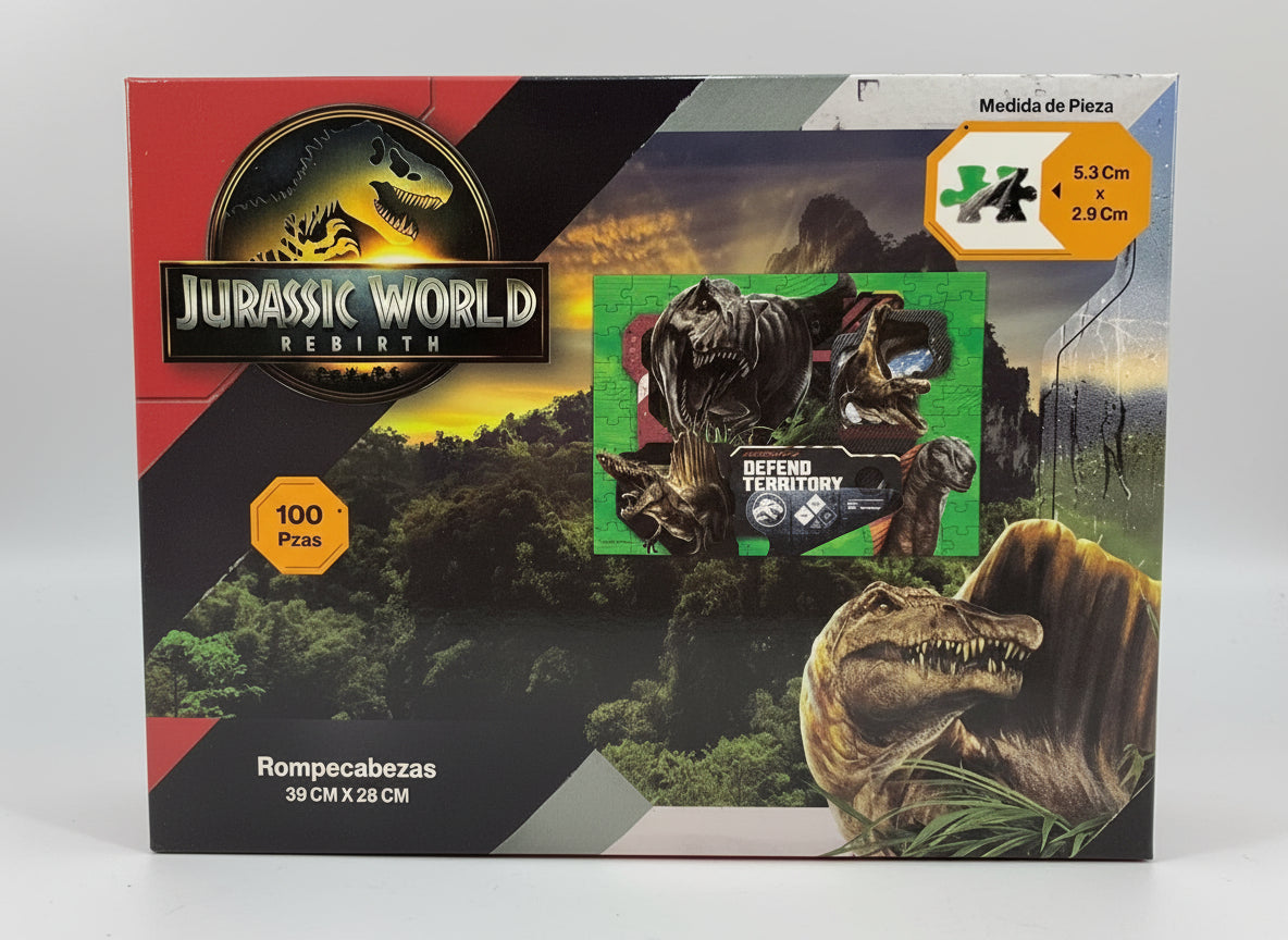 Juguete rompecabezas bebe niño 100 piezas jurassic park UT-JP-P100 490390290