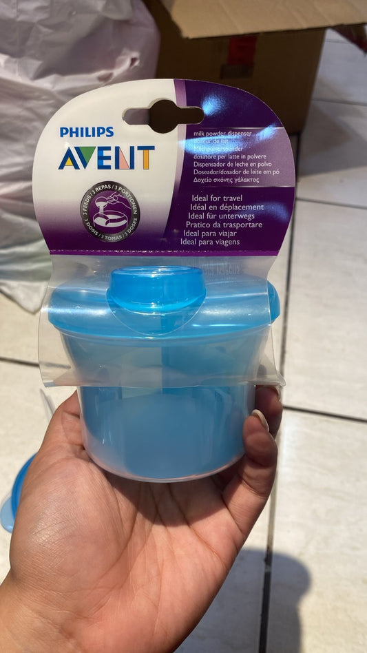 Porta leche azul Avent bebe niño