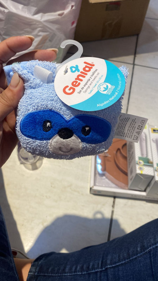 Set esponja toallita genial bebe niño
