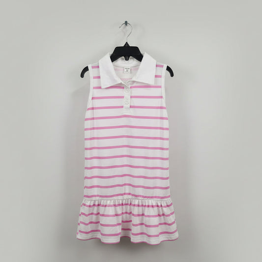 Vestido blanco rosado rayas