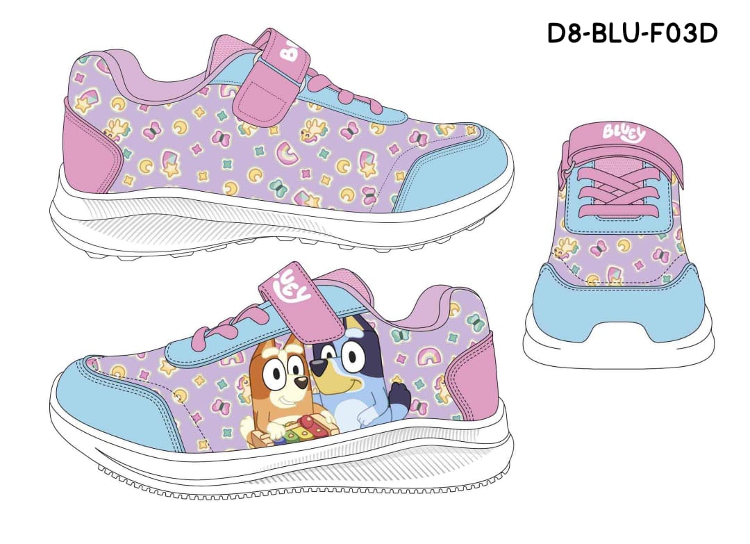 Tenis bebe niña azul Bluey D8-BLU-F03D 590490