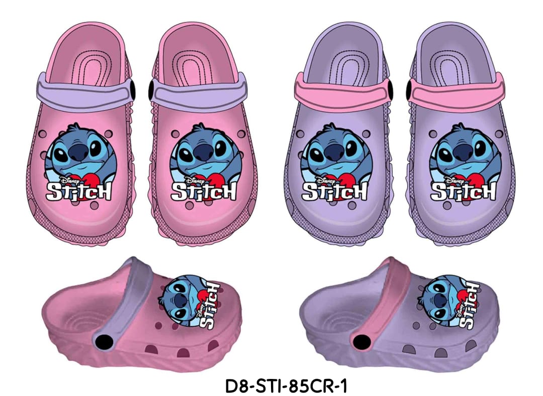 Sandalias niña rosadas Stitch D8-STI-85CR-1 crocs 390345
