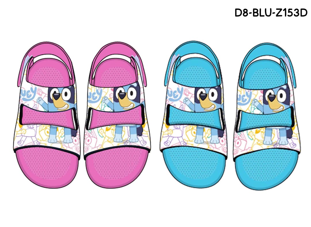 Sandalias crocs rosadas niña Bluey D8-BLU-Z153D 390345