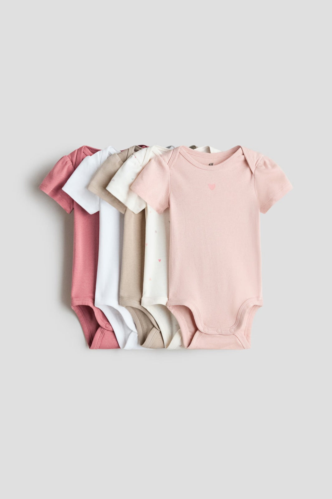 Set 5 mamelucos bebe niña H&M 1159381032